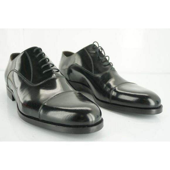 To Boot New York Wyatt Cap Toe Black Leather Shoes Size 11.5 Men\'s Adan Derrick main image 9